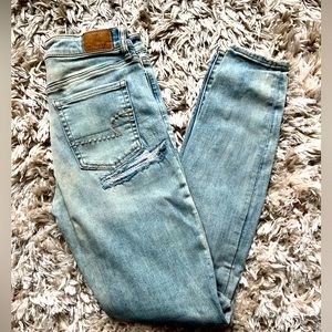 American eagle next level stretch hi- rise jegging - size 6